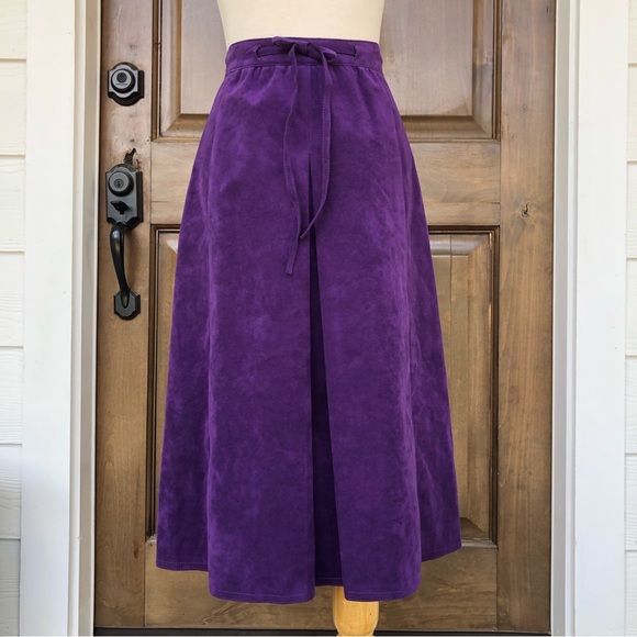 Vintage Skirts Vintage Skimmer Ultra Suede Skirt Poshmark